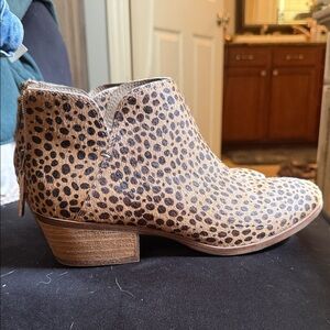 Michael Shannon Tan and Black Ankle Booties